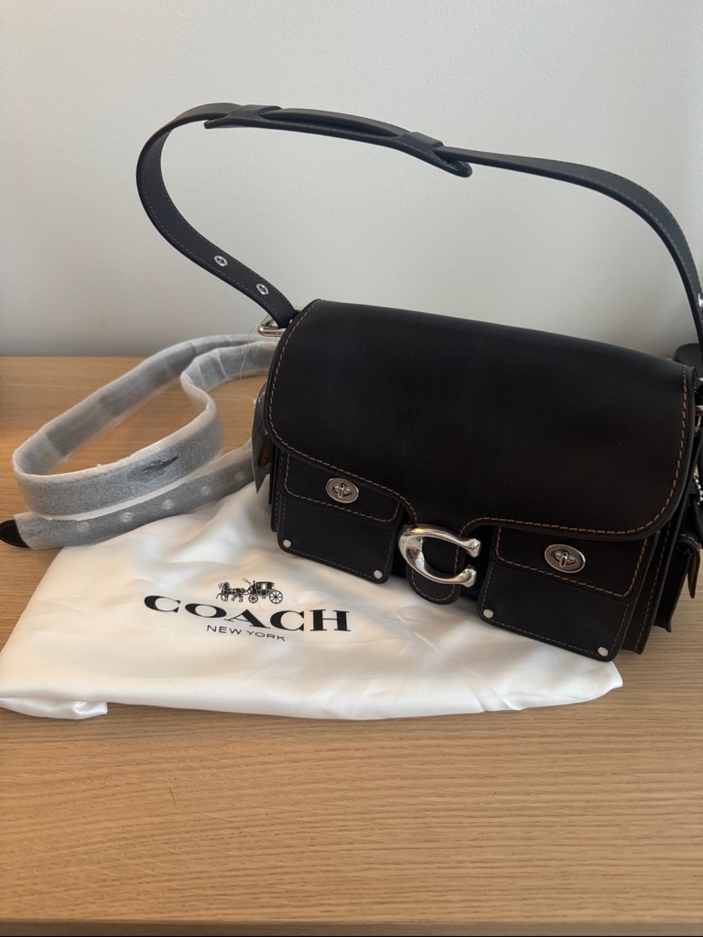 NWT Coach Black Cargo Tabby